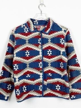 Red Ranch Jane Ashley Vintage Jacket Rust/Blue